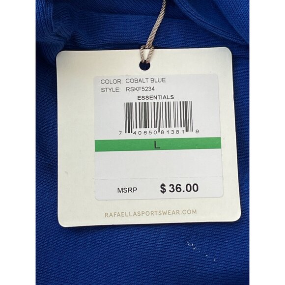 Rafaella Womens Long Sleeve Blue Top With‎ Front Zipper Size L - Picture 7 of 10
